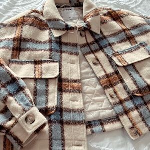 new garage plaid shacket!